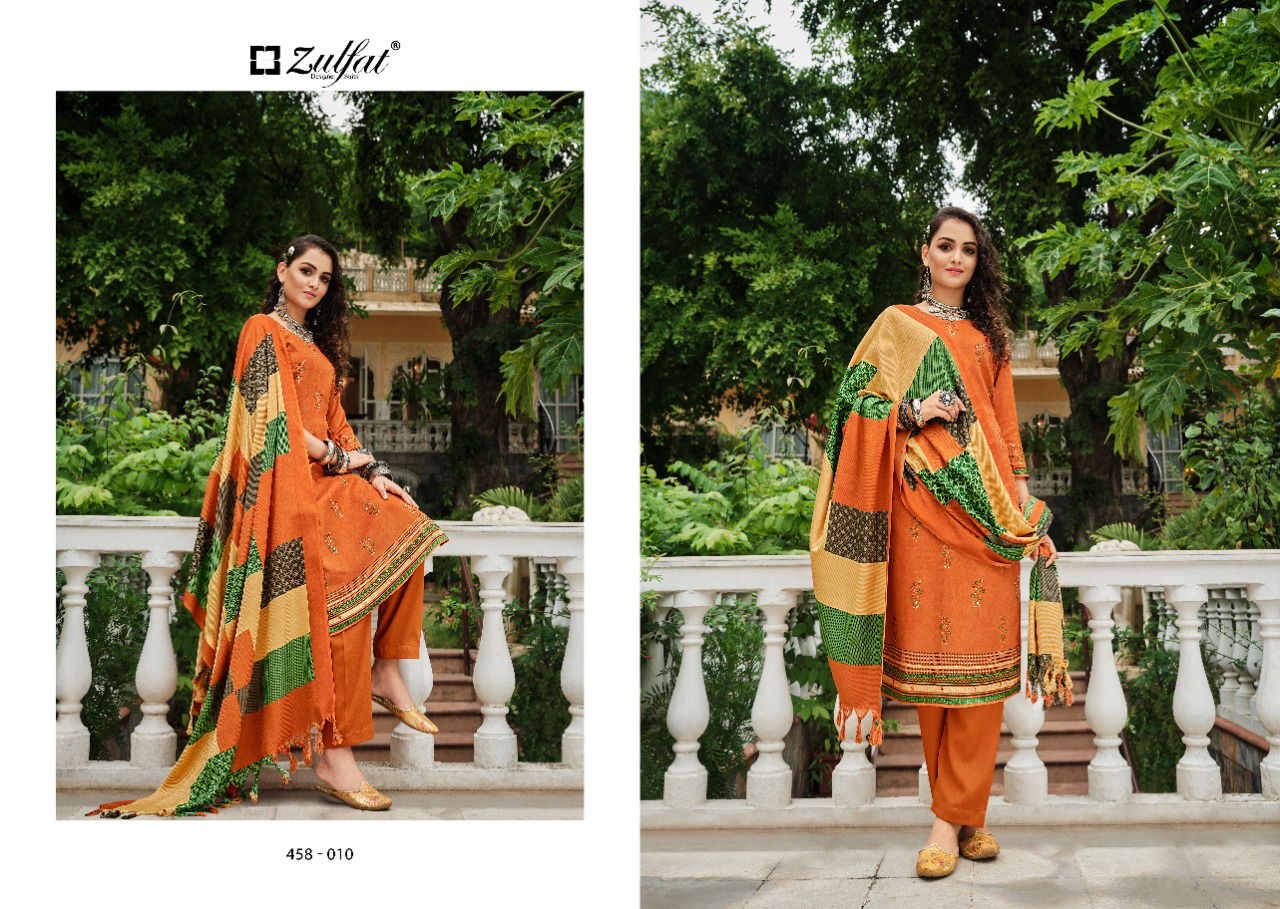 Zulfat Nusrat Fancy Ready Made Wholesale Suit Collection